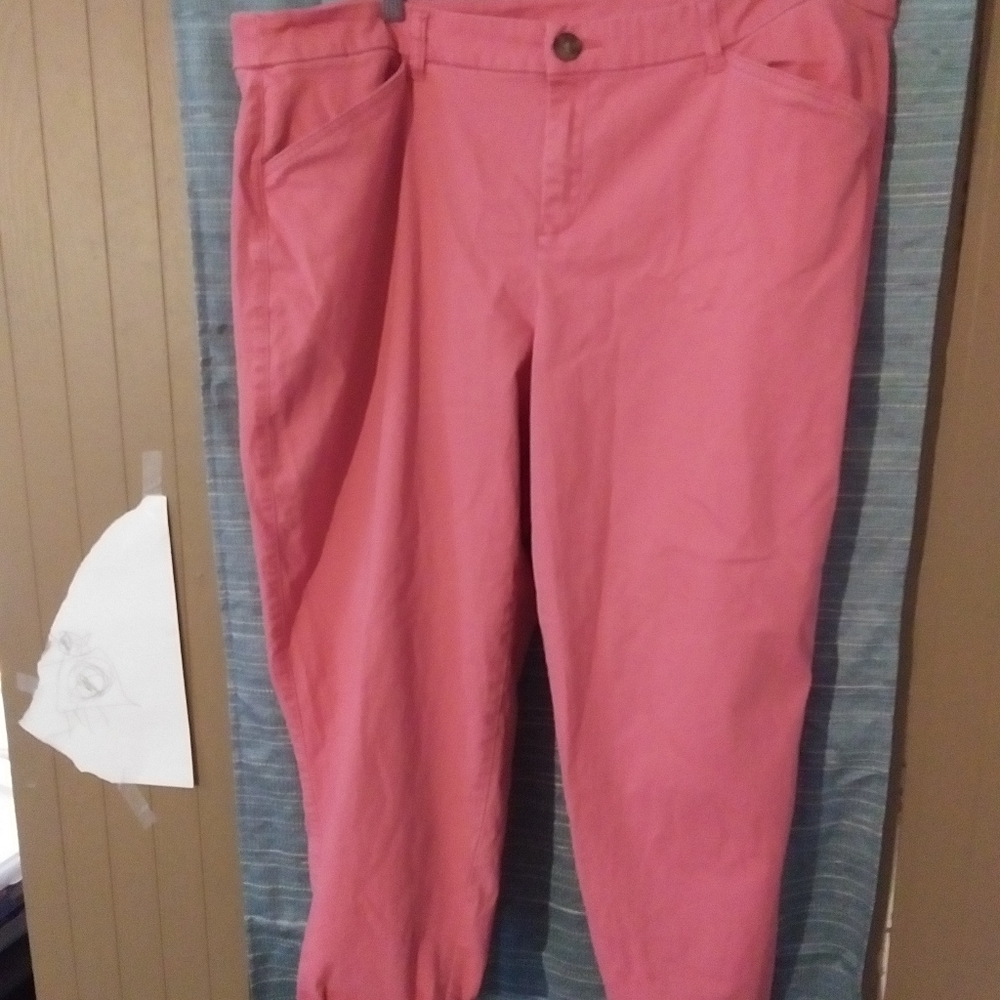 Lane bryant pink women's capris size 20